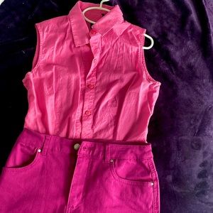 Shirt size S- skirt size 4 US